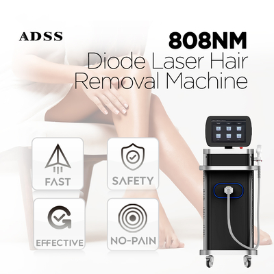 ADSS Group Hot Selling Aesthetic Medicine Vertical 808nm Diode Laser Hair Removal Machine Laser Equipment for Beauty Salon